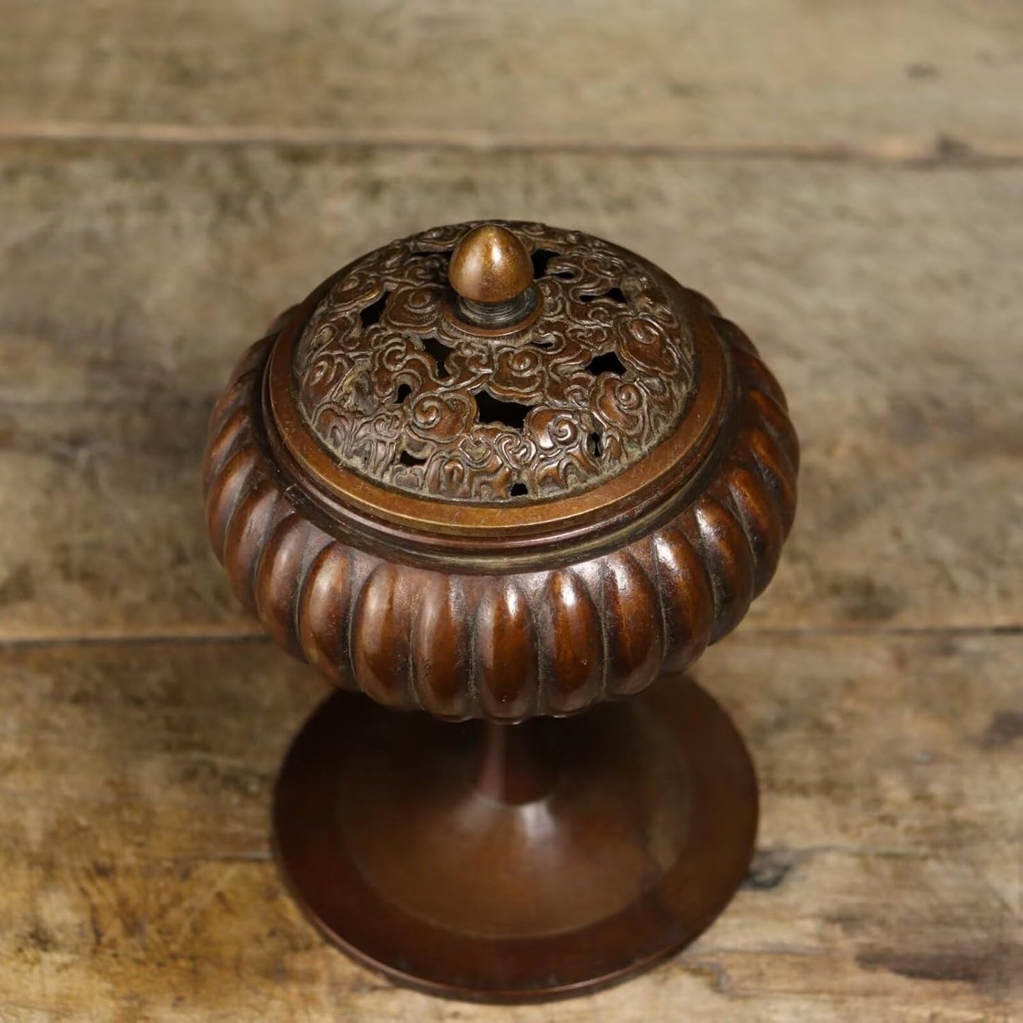 Copper Incense Burner Chinese Brass Incense Holder Traditional Copper Zen Incense Burner Sandalwood Burner Decoration Censer